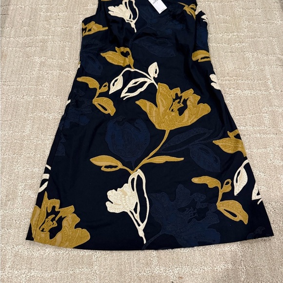 Banana Republic Blue and Yellow Sleeveless Scoop Neck Mini Dress - Picture 5 of 5